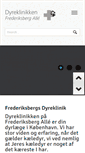 Mobile Screenshot of dyreklinikken-frederiksbergalle.dk